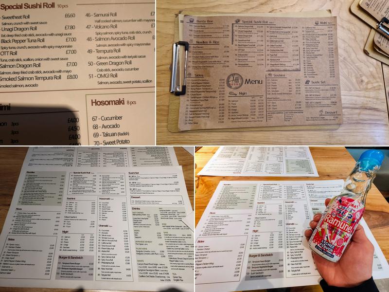 AKA SUSHI Liverpool Menu