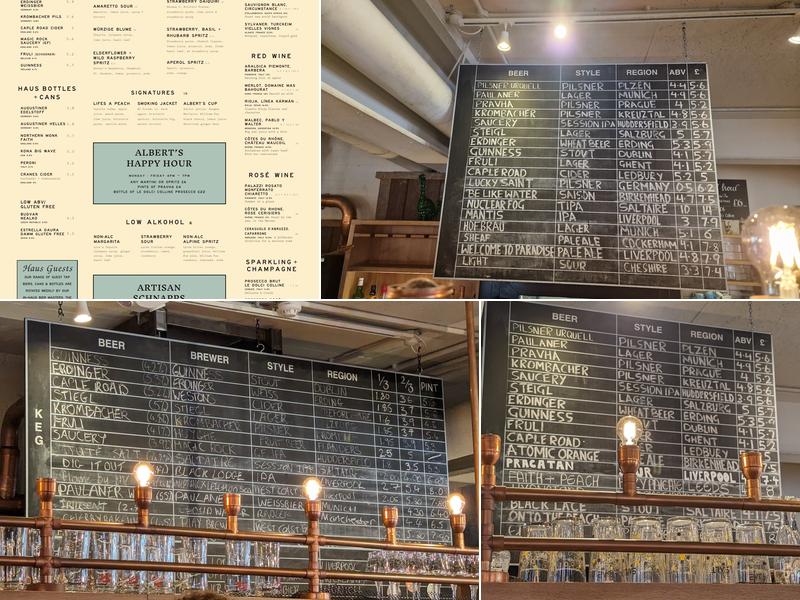 Albert's Schenke Menu