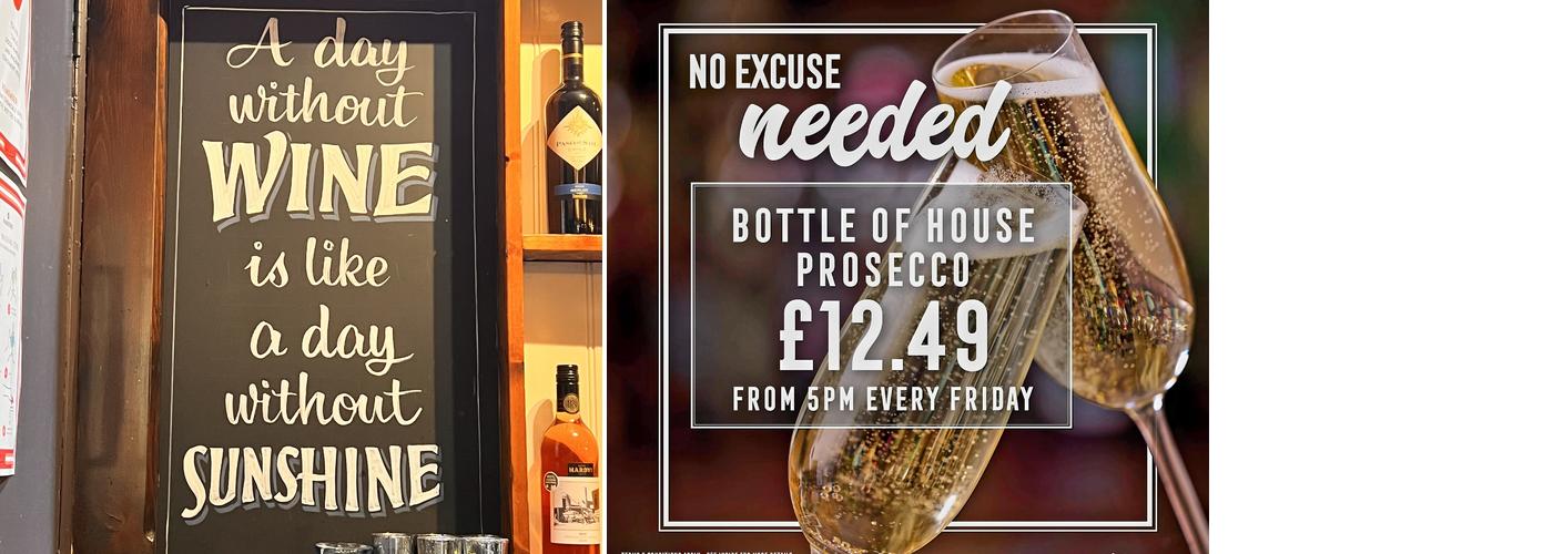 The Cambridge Public House Menu