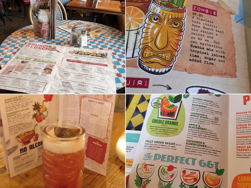 Revolución de Cuba Liverpool Menu