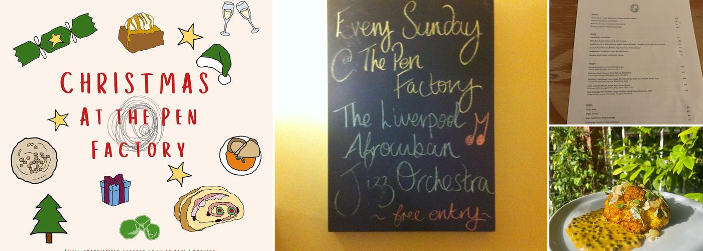 The Pen Factory Menu