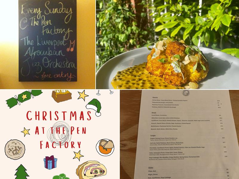 The Pen Factory Menu