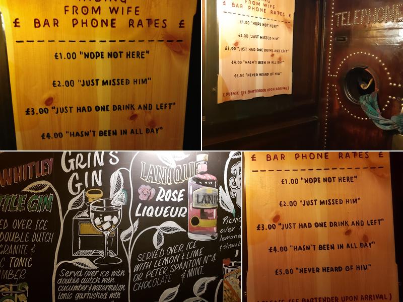 Ye Hole In Ye Wall Menu