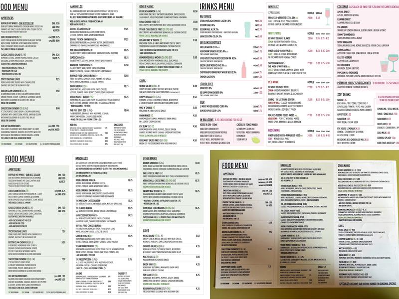 Free State Kitchen Menu