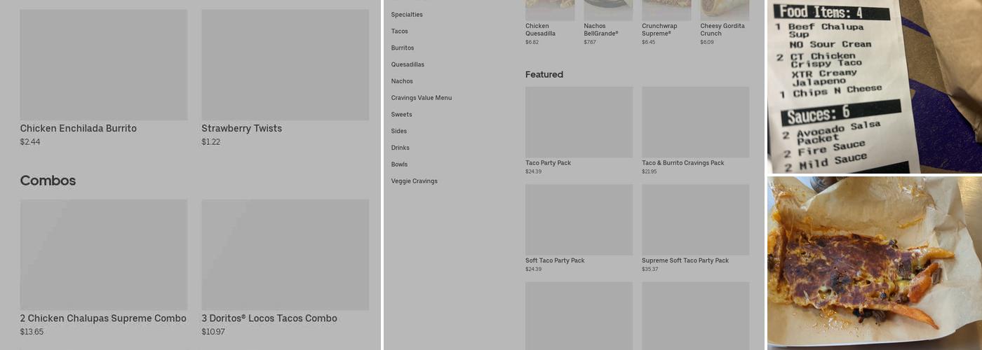Taco Bell Menu