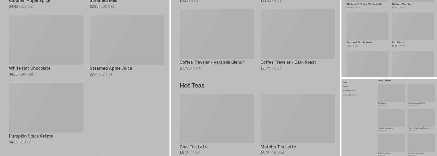 Starbucks Menu