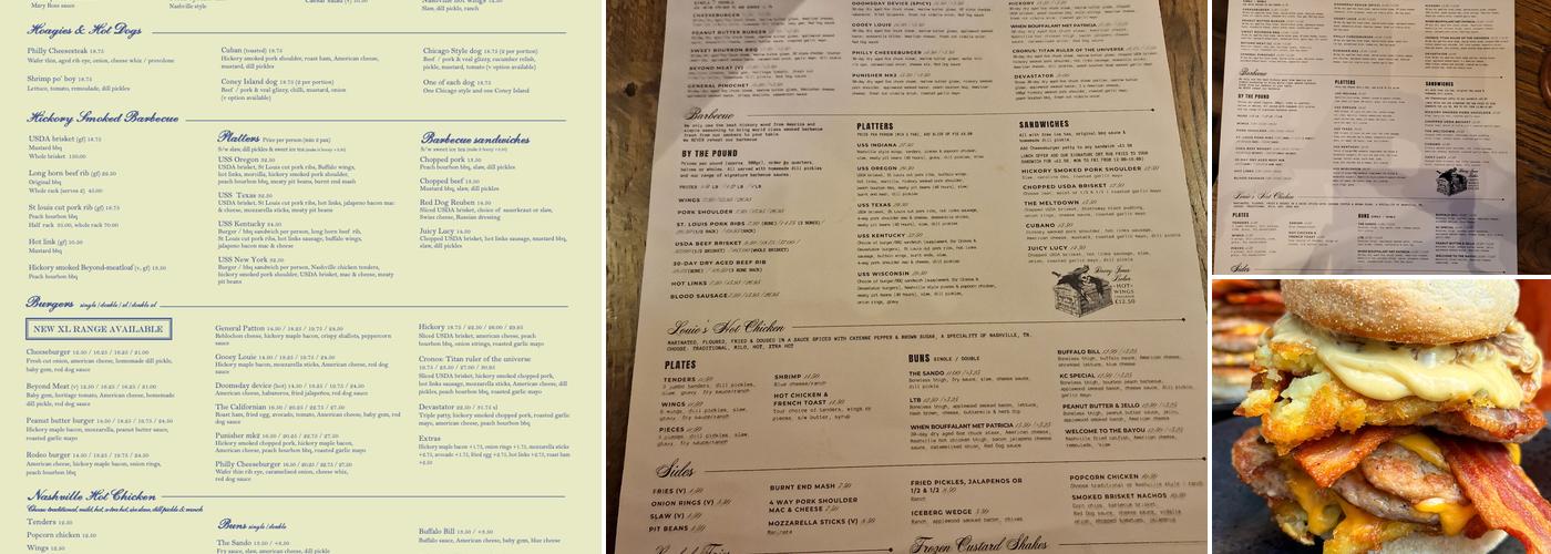 Red Dog Saloon - Liverpool Restaurant Menu