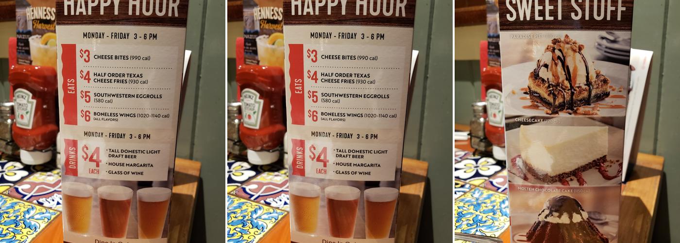 Chili's Grill & Bar Menu