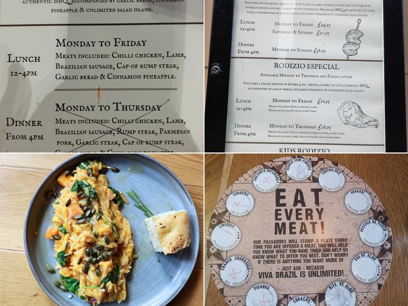 Viva Brazil Liverpool Menu