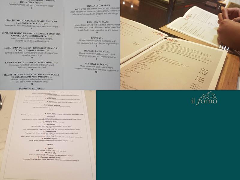 Il Forno Bocconcini Bar & Restaurant Menu