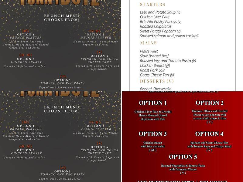 Supper Club at Blundell Street Menu