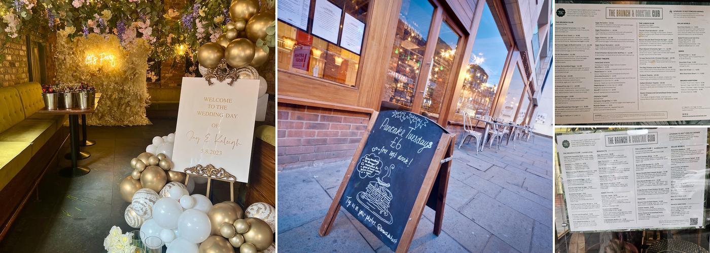 The Brunch & Cocktail Club Menu