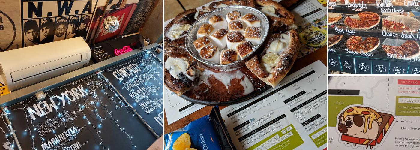 American Pizza Slice Menu