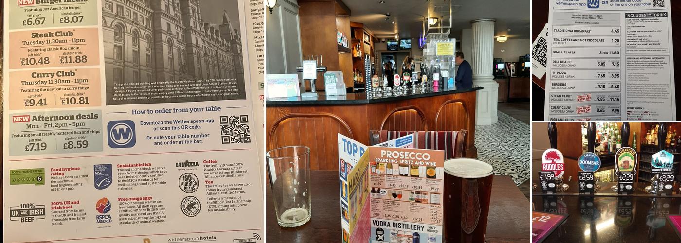 The North Western - JD Wetherspoon Menu