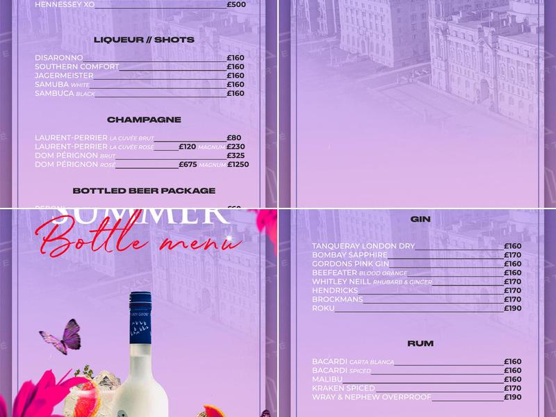 Liberté Sky Garden Menu