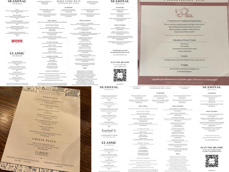 Marco Pierre White Steakhouse Bar & Grill Liverpool Menu