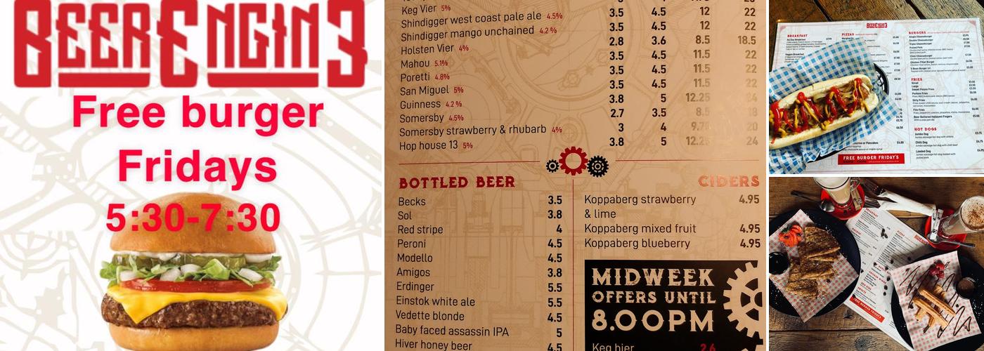 Beer Engine Menu