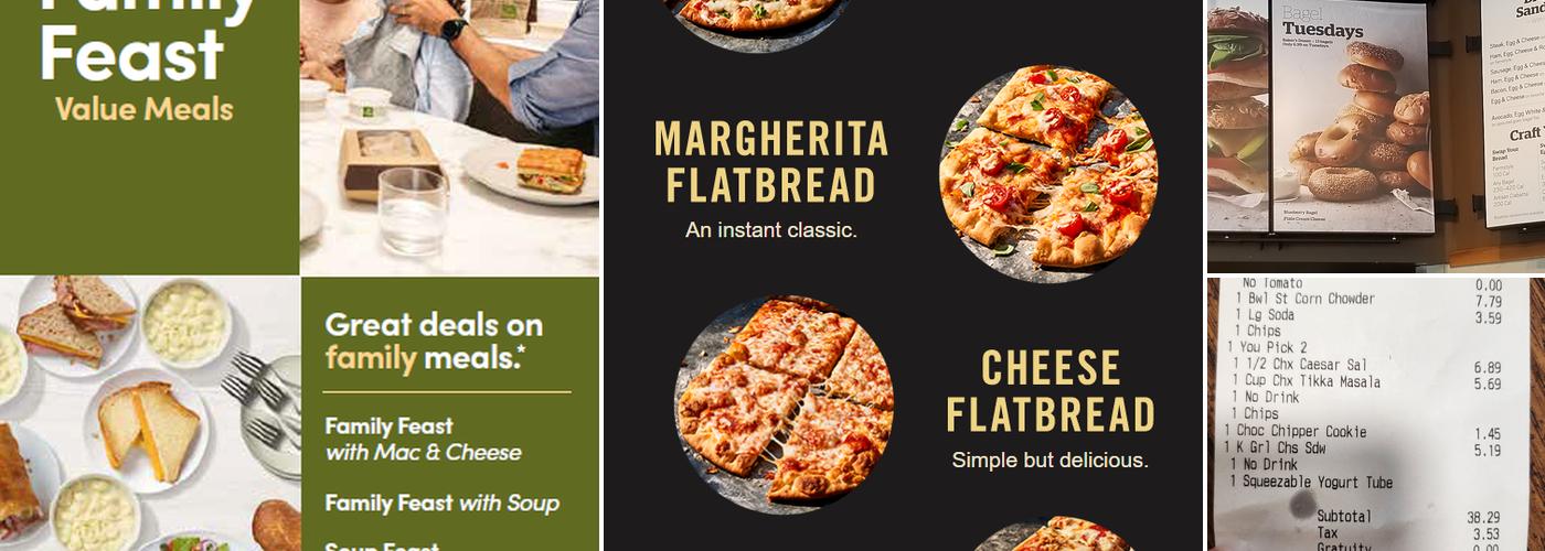 Panera Bread Menu