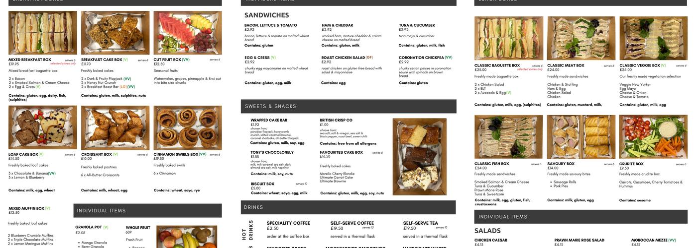 Bean Coffee St Pauls Square Menu