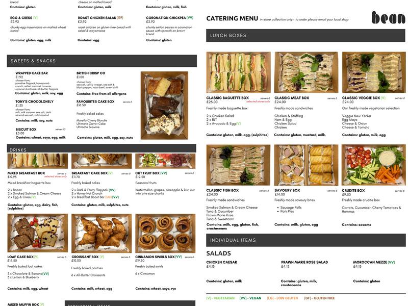 Bean Coffee St Pauls Square Menu