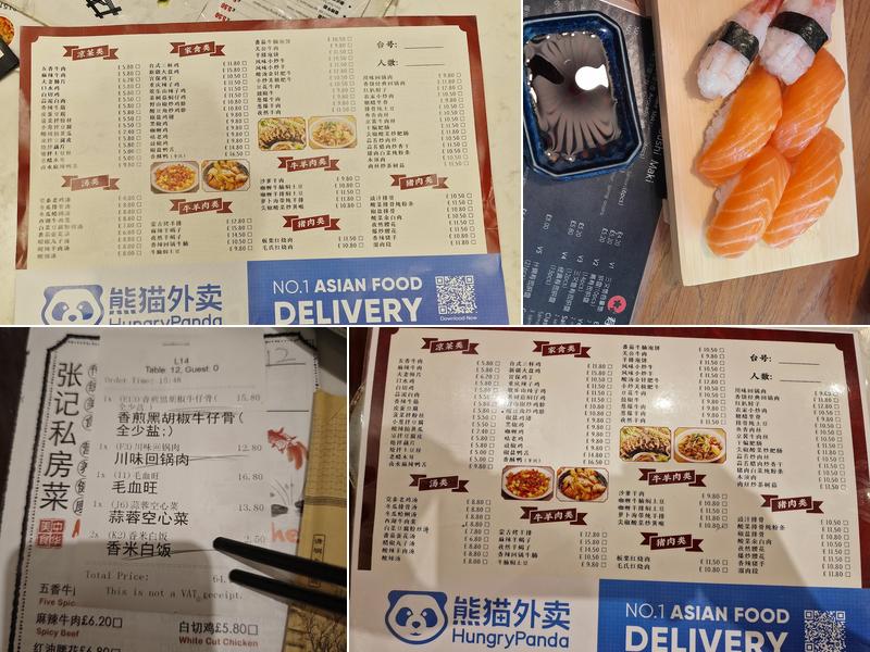 Mr Zhang's Kitchen Menu