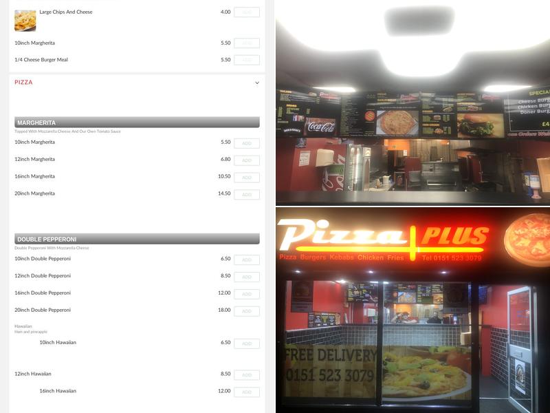 Pizza Plus Menu