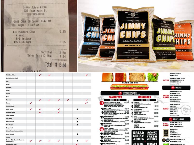 Jimmy John's Menu