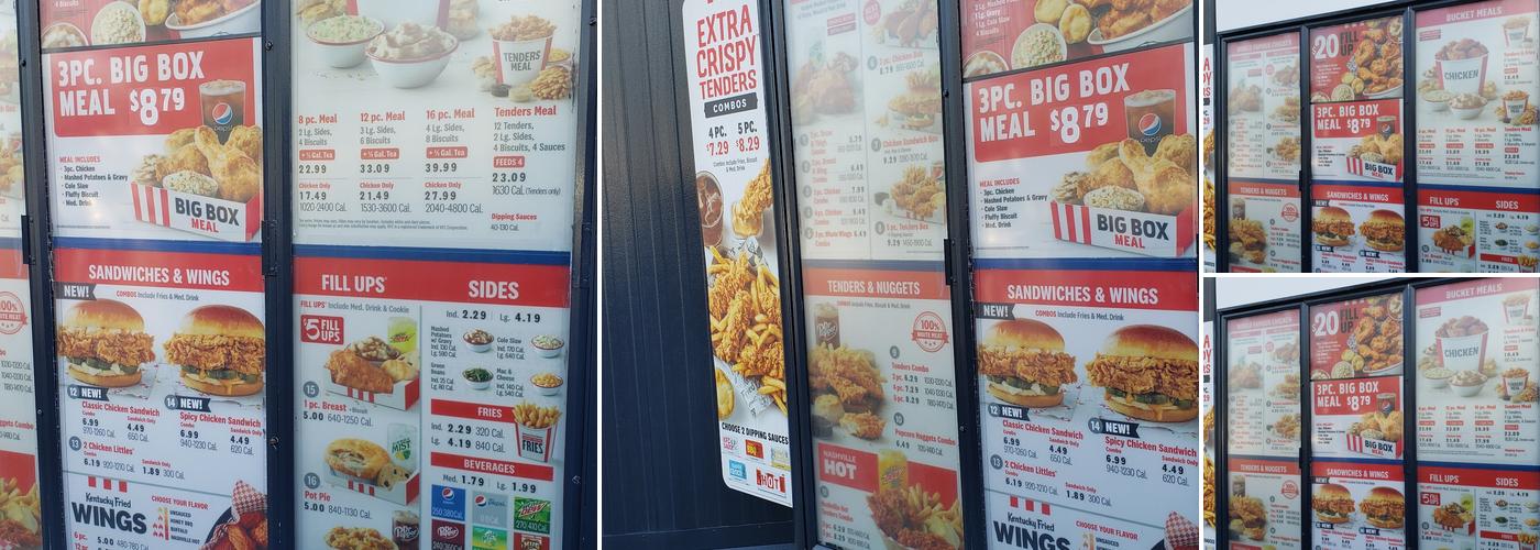 KFC Menu
