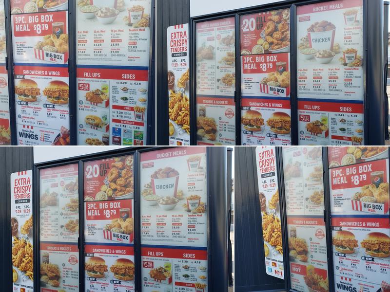 KFC Menu