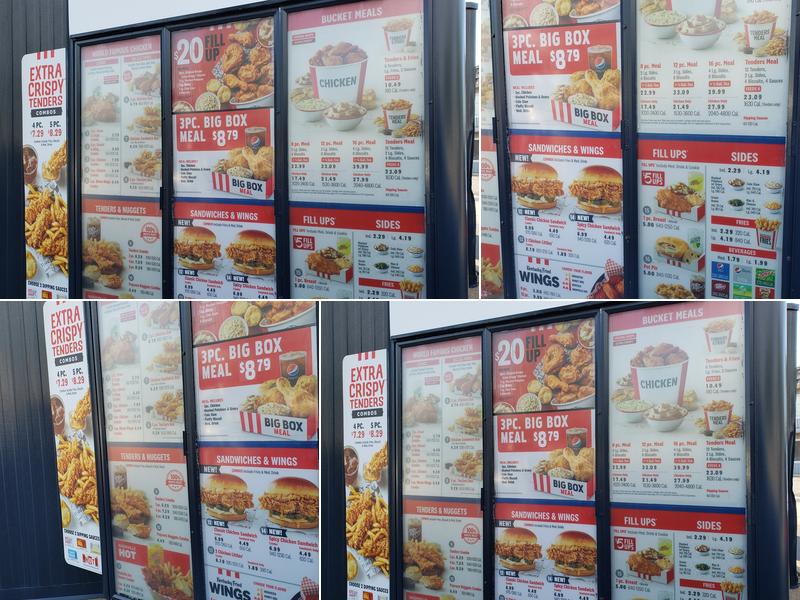 KFC Menu