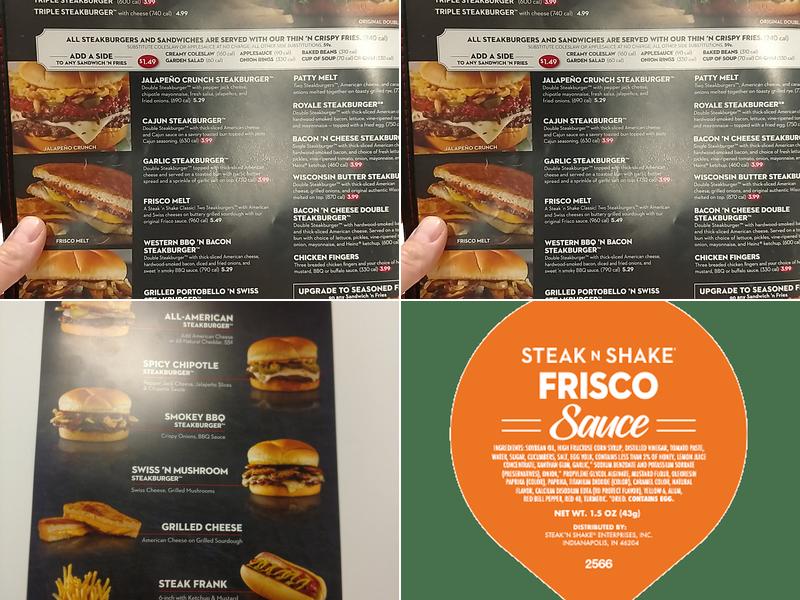 Steak ’n Shake Menu
