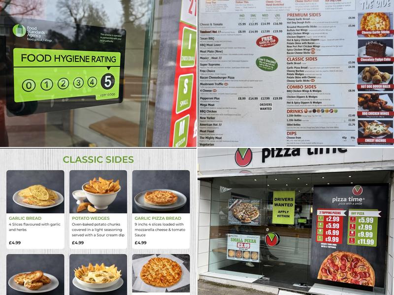 Pizza Time Bordon Menu