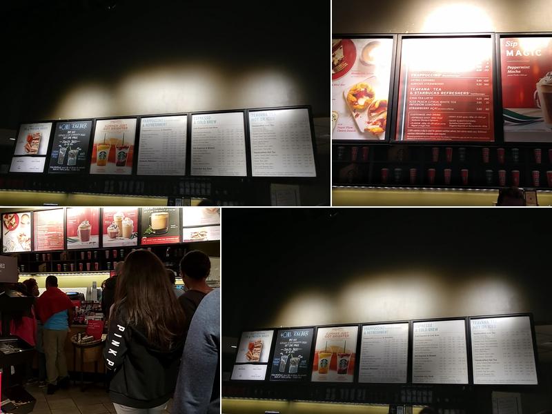 Starbucks Menu
