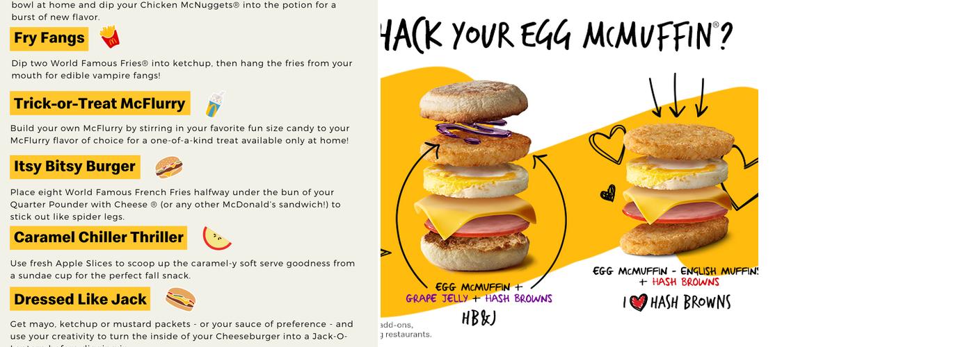 McDonald's Menu