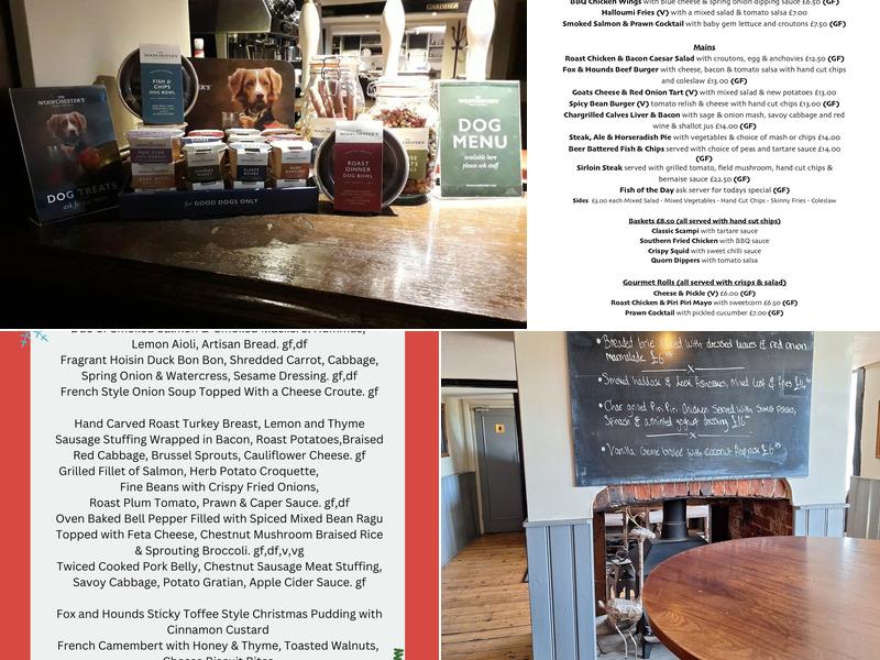 Fox & Hounds Menu