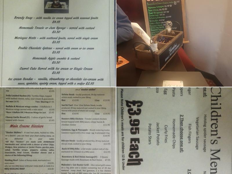 The Malcolm Arms Menu