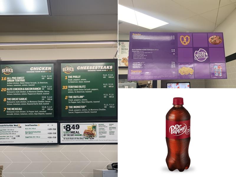 Subway Menu