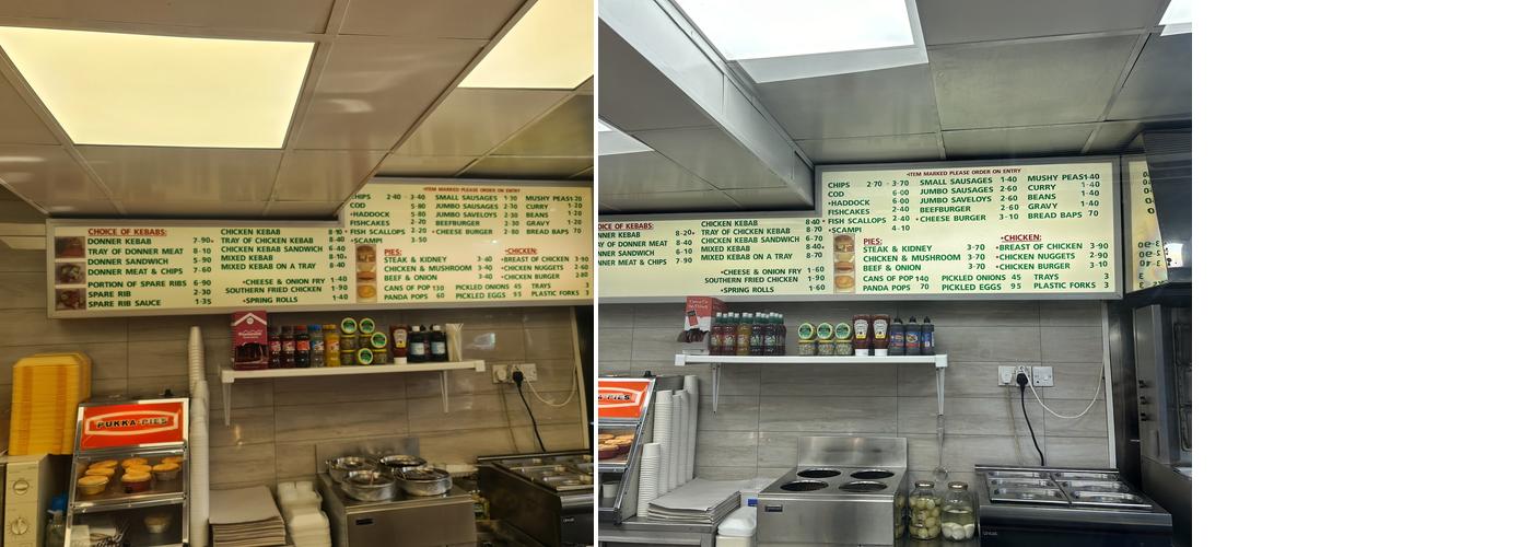 Andy's Fish & Chips Menu