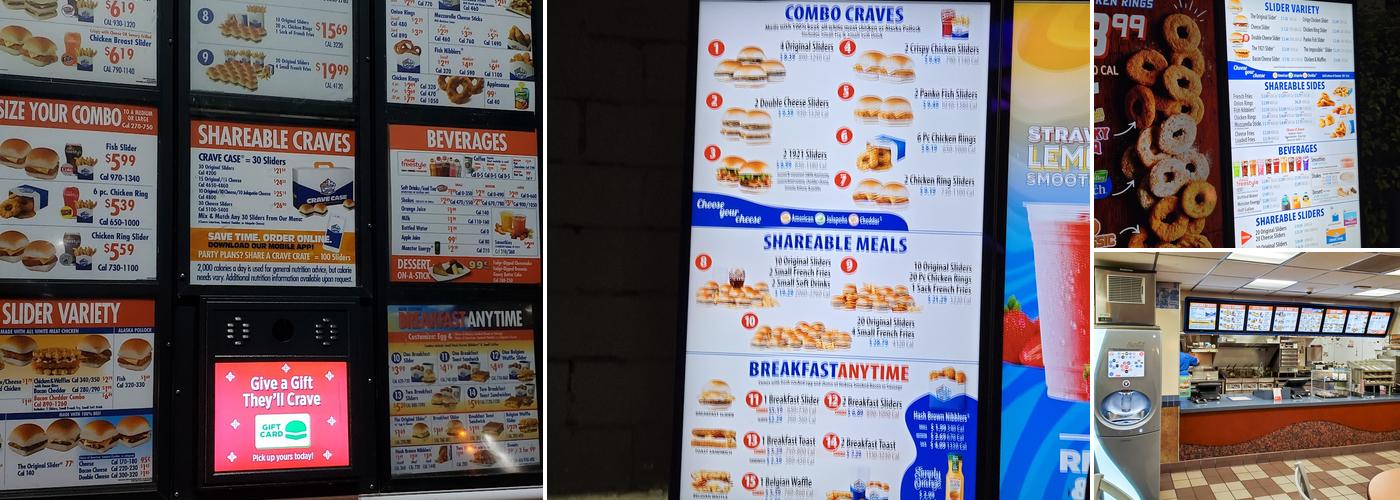 White Castle Menu