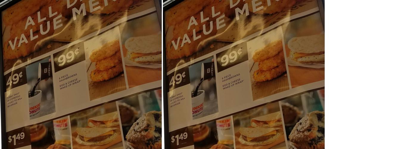 Dunkin' Menu