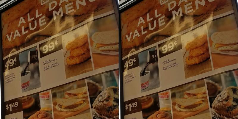 Dunkin' Menu
