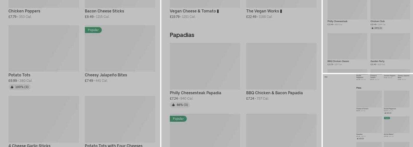 Papa Johns Pizza Menu