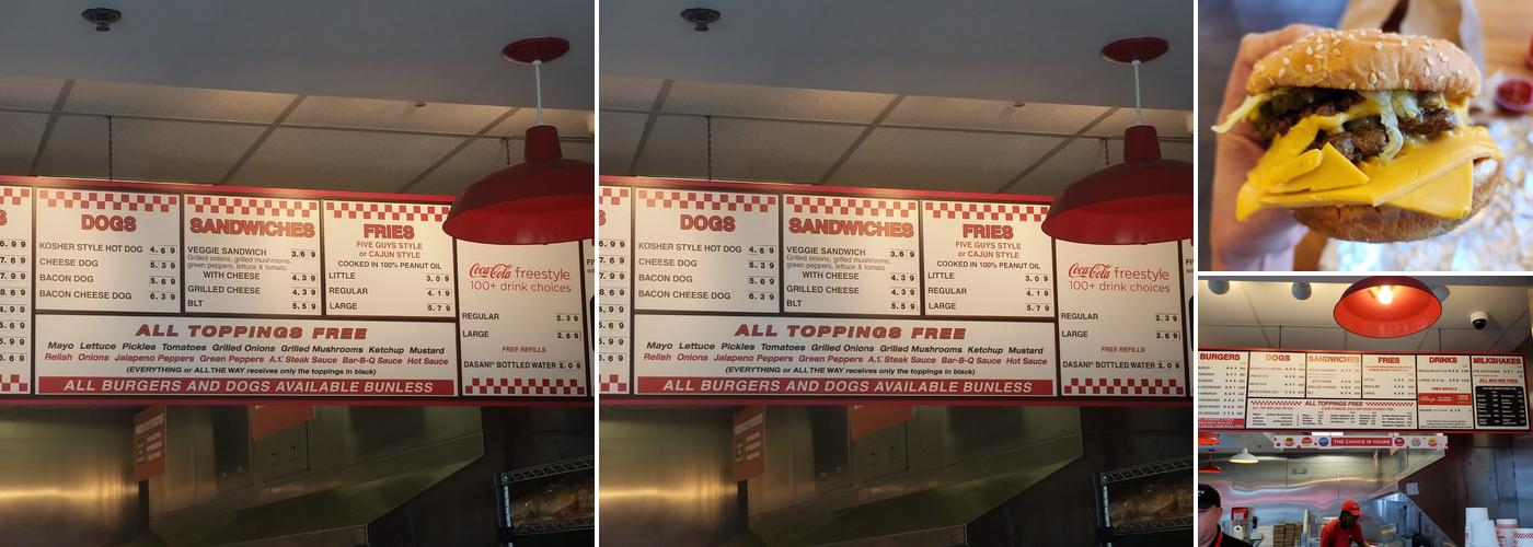 Five Guys Menu