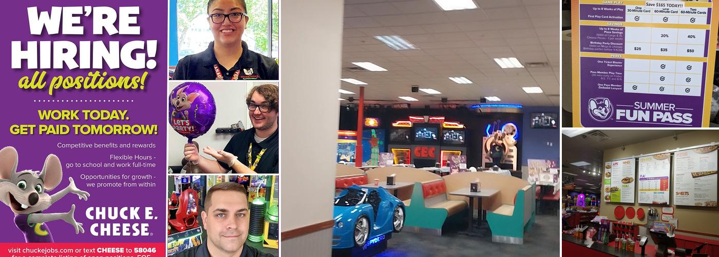 Chuck E. Cheese Menu