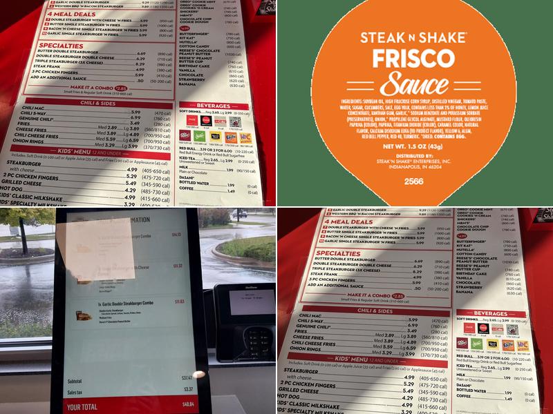 Steak 'n Shake Menu
