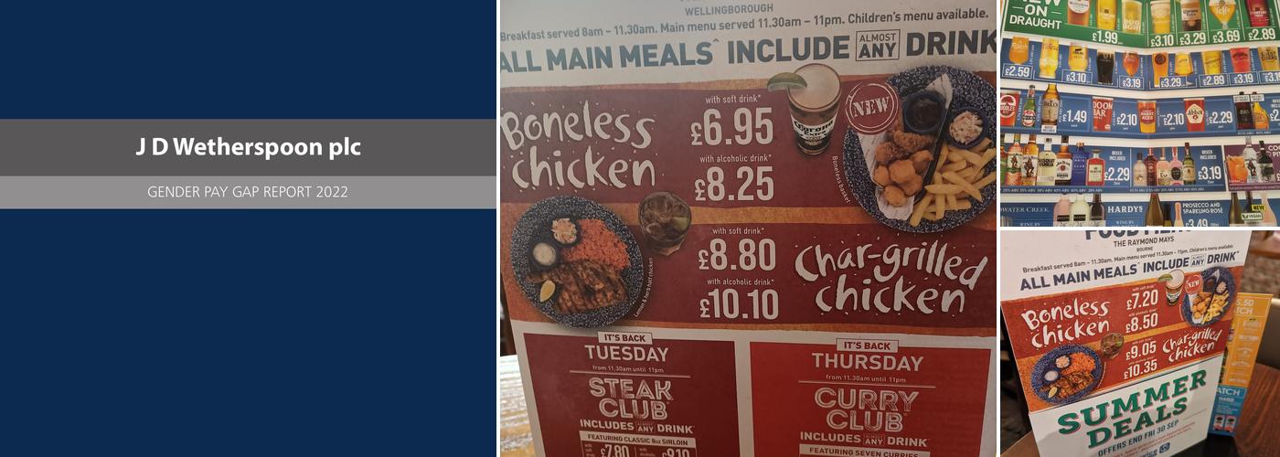 The Raymond Mays - JD Wetherspoon Menu