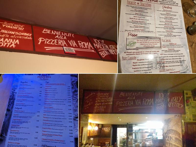 Pizzeria Via Roma Menu