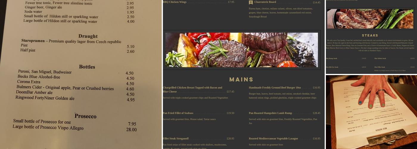 Westbourne Grill House Menu