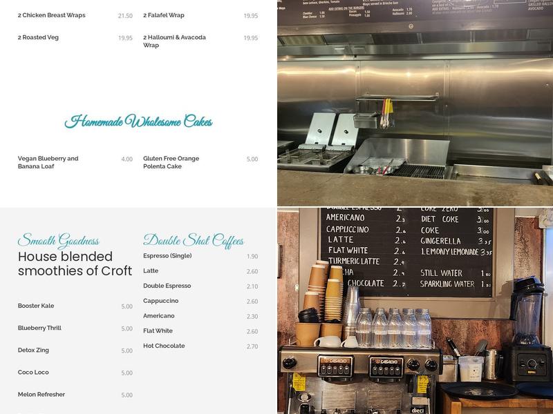 The Croft Deli Grill Menu