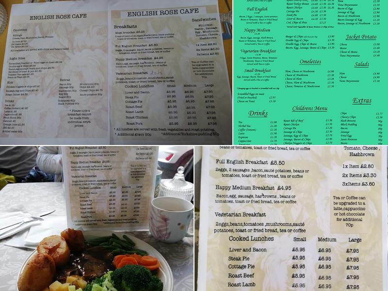 English Rose Cafe Menu
